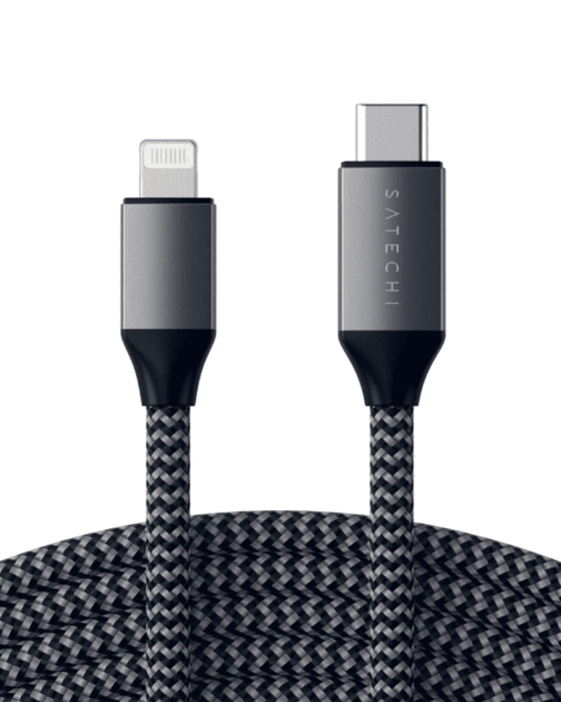 Кабель USB-C to Lightning Satechi USB-C to Lightning Cable Space Gray (1.8 m) (ST-TCL18M) - зображення 13