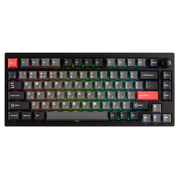 Lemokey P1 Pro（赤）ワイヤレスキーボード Клавіатура Lemokey P1 Pro Keychron Super Red Carbon Black (P1P-M1