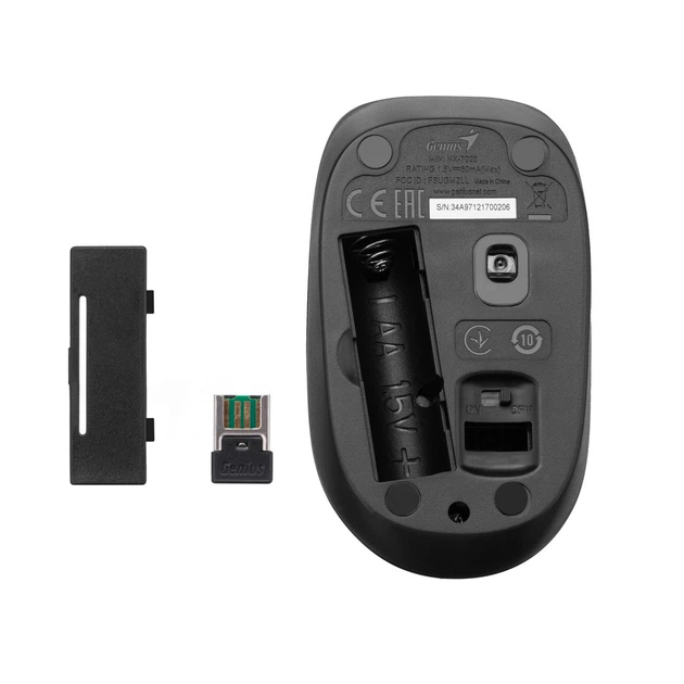 Комплект клавиатура и мышь Genius KM-8200, WL, EN/UKR, черный - Фото 3 Комплект клавиатура и мышь Genius KM-8200, WL, EN/UKR, черный - изображение 3