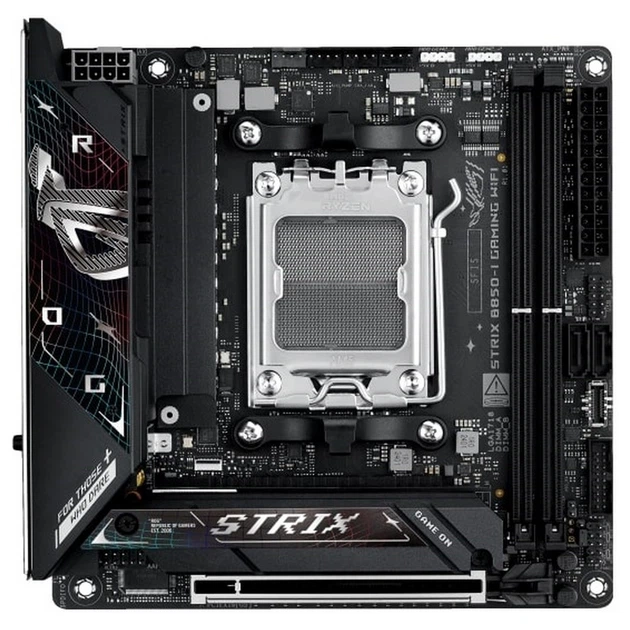 Материнcька плата ASUS ROG STRIX B850-I GAMING WIFI sAM5 B850 2xDDR5 M.2 HDMI USB Type-C WiFi BT mIT - Фото 1 Материнcька плата ASUS ROG STRIX B850-I GAMING WIFI sAM5 B850 2xDDR5 M.2 HDMI USB Type-C WiFi BT mIT - зображення 1