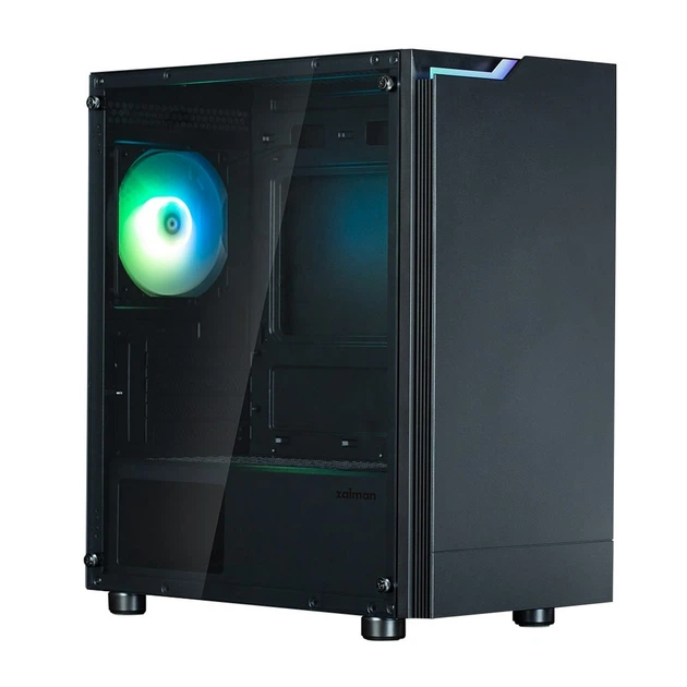 Корпус Zalman T4 Plus без БП, 2xUSB3.0, 1xUSB2.0, 1x120мм ARGB, VGA 320мм, TG Side Panel, mATX - изображение 8