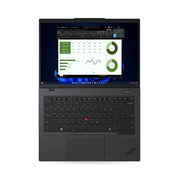 Ноутбук Lenovo ThinkPad L14-G5 14" WUXGA IPS AG, AMD R7-7735U, 32GB, F1TB, UMA, DOS, чорний - Фото 4 Ноутбук Lenovo ThinkPad L14-G5 14" WUXGA IPS AG, AMD R7-7735U, 32GB, F1TB, UMA, DOS, чорний - зображення 4