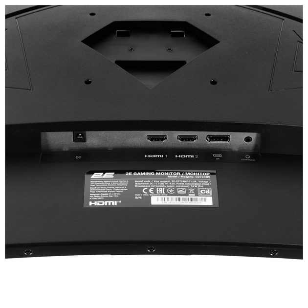 Монитор 2E GAMING 27" G2724BV HDMI, DP, VA, 2560x1440, 165Hz, 1ms, CURVED, FreeSync - изображение 13