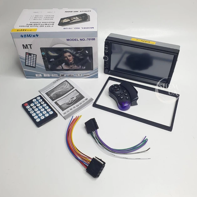 Автомагнитола 2DIN 7" с сенсорным TFT дисплеем, Windows, Bluetooth, FM-радио, USB и пультом дистанционного управления, мультимедийная магнитола для авто с поддержкой MP3/MP4/FLAC/AVI Черная, DNB-718 - изображение 2