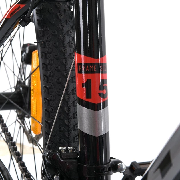 Спортивный велосипед MTB2602-2 с размером колес 26", черно-красного цвета - изображение 11