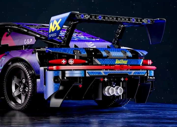Конструктор Technic Porsche 911 фиолетовый 1580 деталей - Фото 5 Конструктор Technic Porsche 911 фиолетовый 1580 деталей - изображение 5