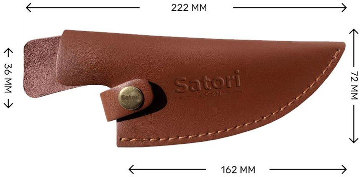 Чохол для ножа Satori Коричневий Еко-шкіра - Фото 3 Чохол для ножа Satori Коричневий Еко-шкіра - изображение 3