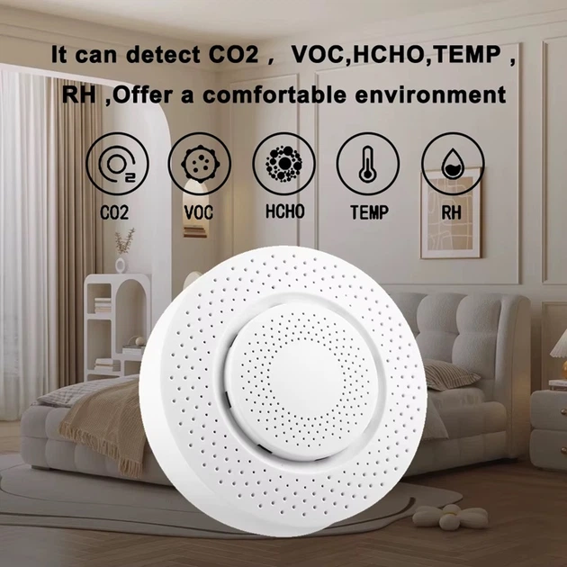 Wifi датчик анализатор качества воздуха по 5 параметрам Smart air box 01-Z, Tuya smart life app (101164) - изображение 3