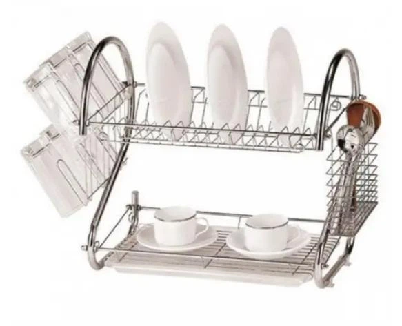 Кухонный органайзер для сушки посуды Wet Dish Organiser, настольная подставка сушилка для посуды и приборов в шкаф - изображение 3
