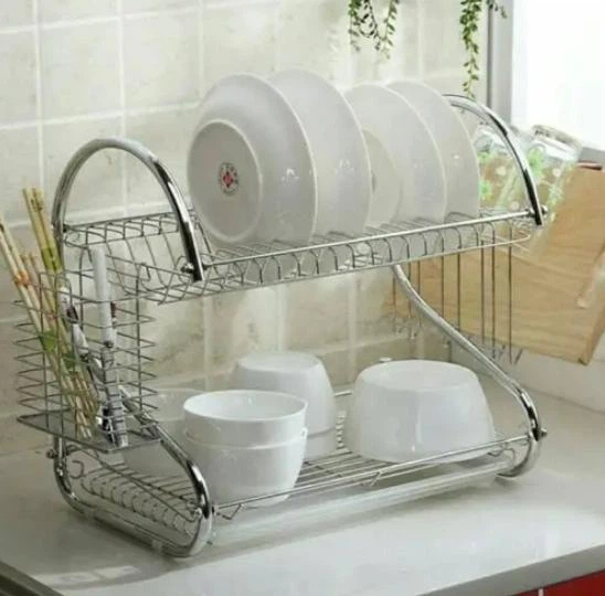 Кухонный органайзер для сушки посуды Wet Dish Organiser, настольная подставка сушилка для посуды и приборов в шкаф - изображение 6