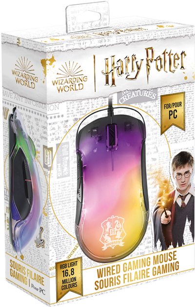 Mysz Freaks and Geeks Harry Potter USB Transparent (3760178625166) - obraz 5