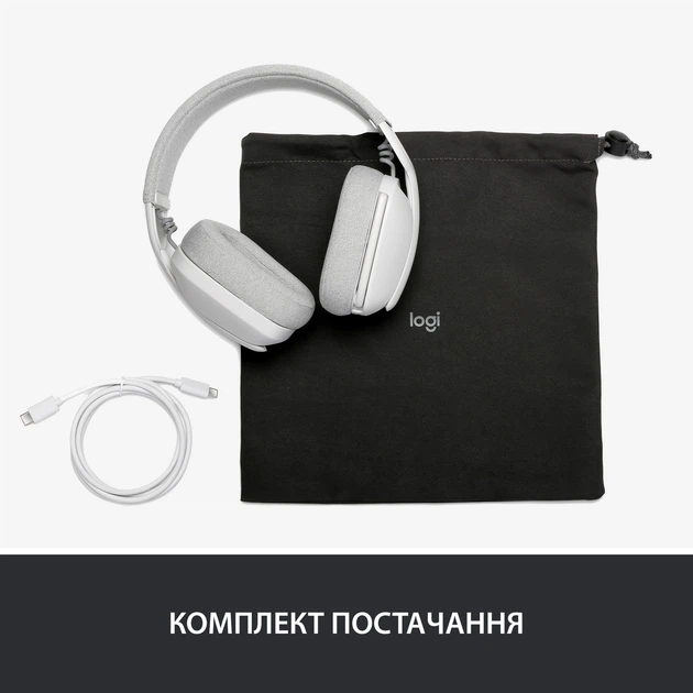 Наушники Logitech Zone Vibe 100 Wireless Off White (981-001219) - изображение 2