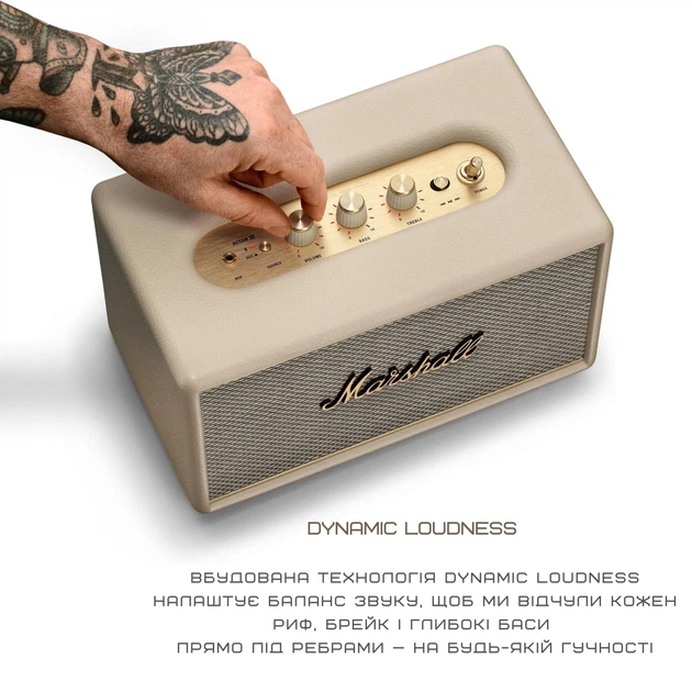 Акустическая система Marshall Loud Speaker Acton III Bluetooth Cream (1006005) - изображение 9