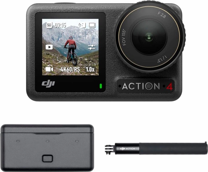 Экшн-камера DJI Osmo Action 4 Adventure Combo (CP.OS.00000270.01) - Фото 2 Экшн-камера DJI Osmo Action 4 Adventure Combo (CP.OS.00000270.01) - изображение 2