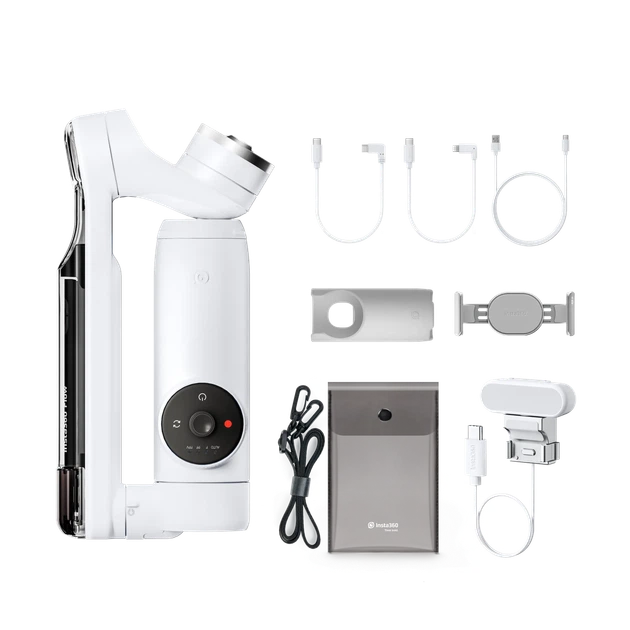 Стабілізатоор Insta360 Flow Creator Kit White - Фото 7 Стабілізатоор Insta360 Flow Creator Kit White - зображення 7