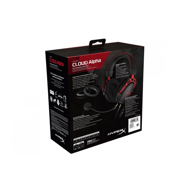 Компьютерная гарнитура HyperX Cloud Alpha (HX-HSCA-RD) Black [43249] - изображение 2