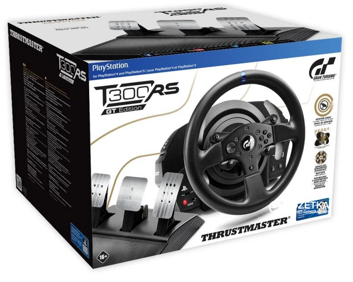 Проводной руль Thrustmaster T300 RS GT Edition Official Sony licensed PC/PS4/PS3 Black (4160681) - Фото 8 Проводной руль Thrustmaster T300 RS GT Edition Official Sony licensed PC/PS4/PS3 Black (4160681) - изображение 8