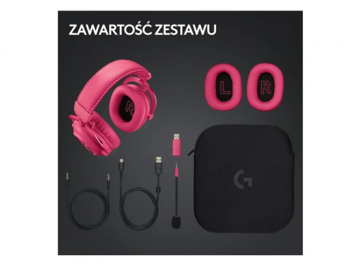 Навушники з мікрофоном Logitech G Pro X 2 Lightspeed Pink (981-001275) - изображение 8