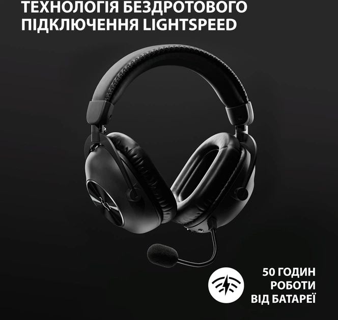 Наушники Logitech G Pro X 2 Lightspeed Wireless Black (981-001263) - изображение 4