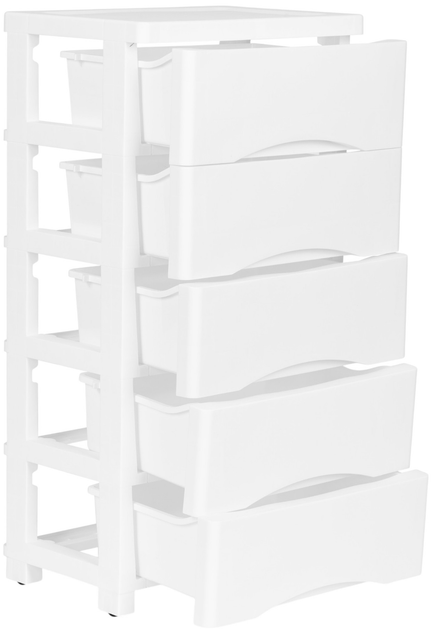 Комод ModernHome by Multistore з 5 висувними шухлядами білий (PJJCBS0024-05B) - зображення 3