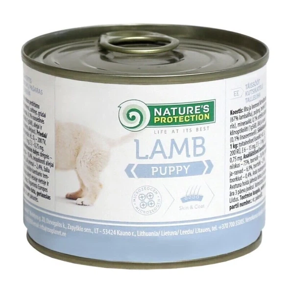Влажный корм для щенков с ягненком Nature’s Protection Puppy Lamb – 200 г. (KIK24521) - Фото 1 Влажный корм для щенков с ягненком Nature’s Protection Puppy Lamb – 200 г. (KIK24521) - изображение 1