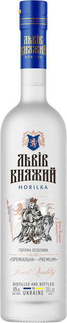 Горілка особлива Львів Княжий PREMIUM 0.5 л 40% тубус (4820210840700) - зображення 1