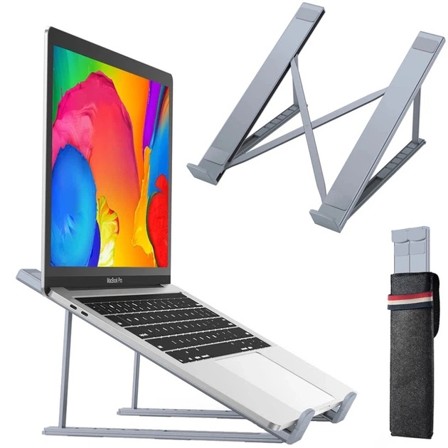 Подставка для ноутбука Choetech Folding Computer Stand 17" Aluminum Alloy Grey (H055-GY) - изображение 2