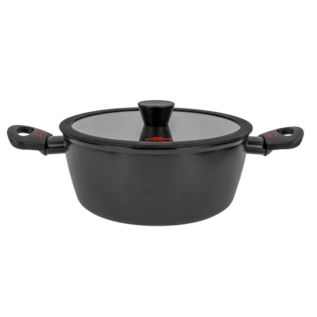 Каструля з кришкою CHEF COLLECTION із антипригарним покриттям VITRINOR 24 см 3.8 л - Фото 3 Каструля з кришкою CHEF COLLECTION із антипригарним покриттям VITRINOR 24 см 3.8 л - изображение 3