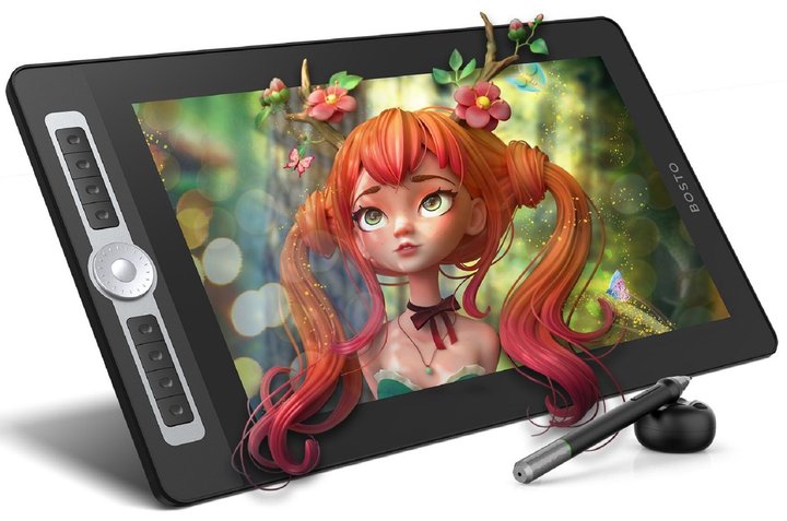 Tablet graficzny Bosto BT-16HD(T) Pro Black (6972288303682) - obraz 5