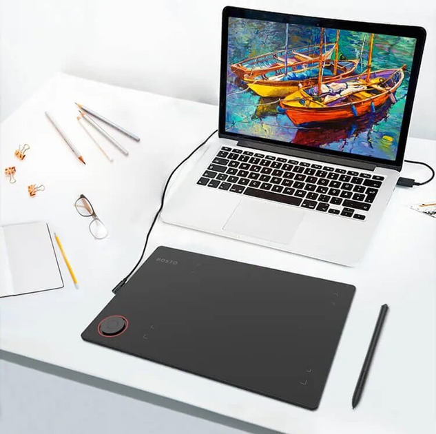 Tablet graficzny Bosto T608 Black (6972288304993) - obraz 5