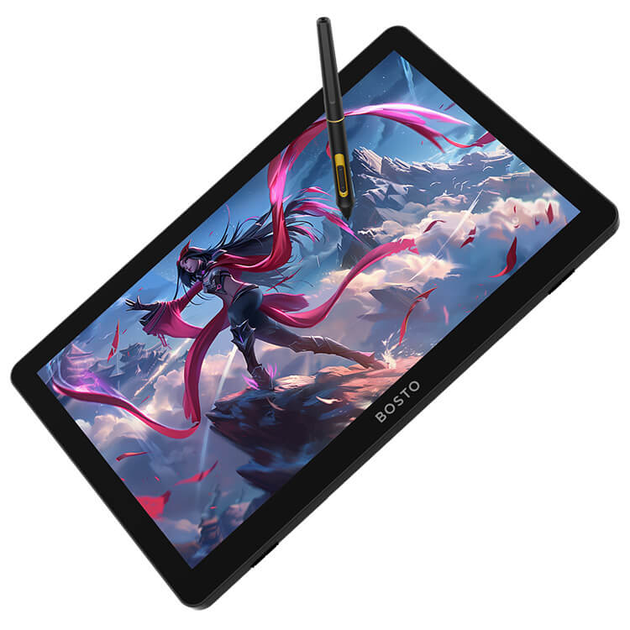Tablet graficzny Bosto BT-19UHDT(P) Plastic case Black (6972288300698) - obraz 3