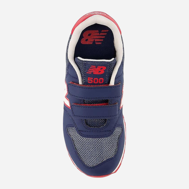 Sneakersy młodzieżowe chłopięce na rzepy New Balance 500 PV500NV1 35 (3US) Granatowe (196432579143) - obraz 4