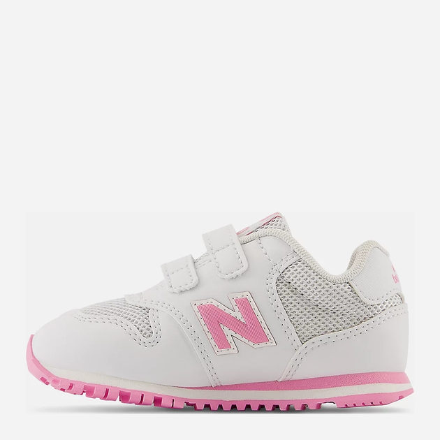 Sneakersy dziecięce dla dziewczynki na rzepy New Balance 500 IV500QP1 25 (8US) Białe (196432598502) - obraz 3