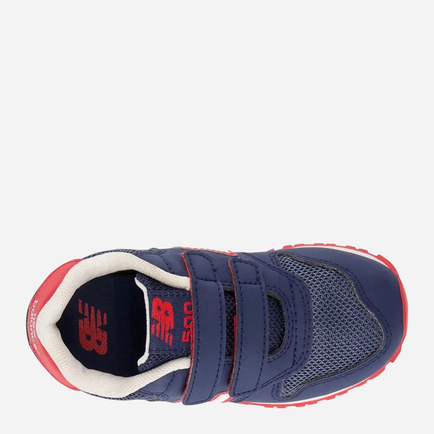 Sneakersy chłopięce na rzepy New Balance 500 IV500NV1 25 (8US) Granatowe (196432597963) - obraz 4