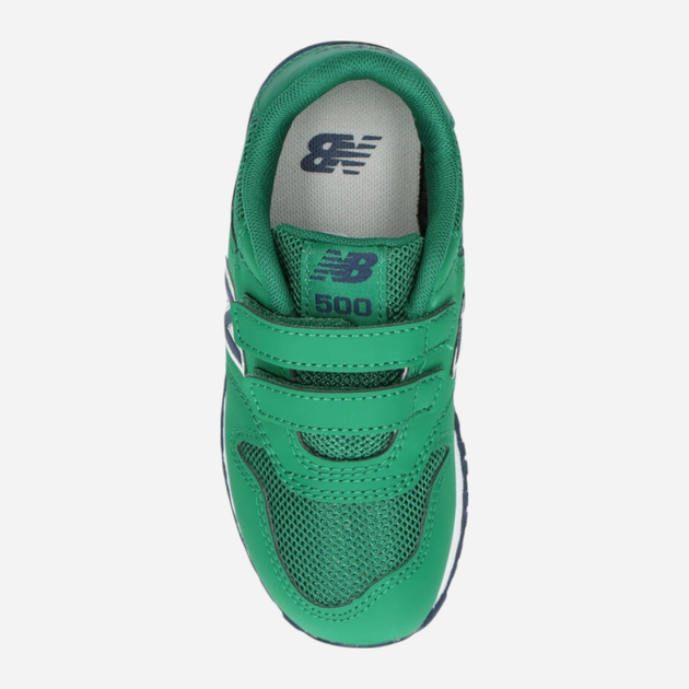 Sneakersy chłopięce na rzepy New Balance 500 IV500CP1 23.5 (7US) Zielone (196432599028) - obraz 7