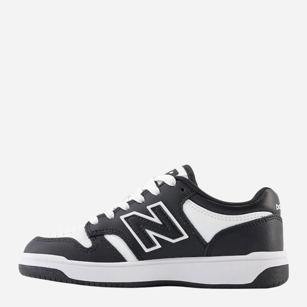 Sneakersy chłopięce New Balance 480 PSB480BW 34.5 (2.5US) Czarne (197375092010) - obraz 3