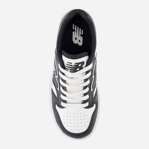 Sneakersy chłopięce New Balance 480 PSB480BW 34.5 (2.5US) Czarne (197375092010) - obraz 4