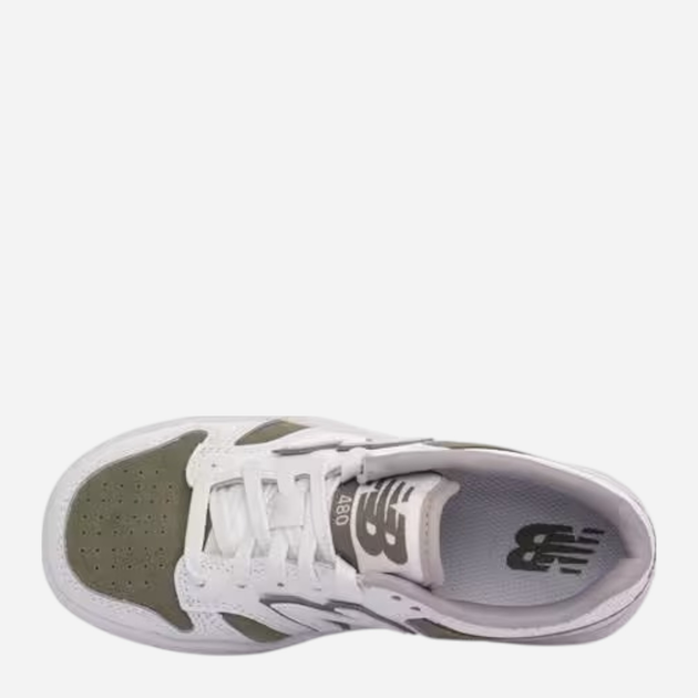 Sneakersy młodzieżowe chłopięce New Balance 480 PSB480VO 35 (3US) Białe (197967911125) - obraz 4