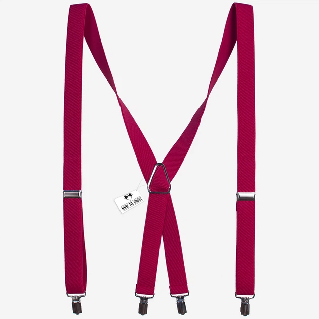 Подтяжки Bow Tie House розовые X2.5 см длинные 08208 - Фото 1 Подтяжки Bow Tie House розовые X2.5 см длинные 08208 - изображение 1