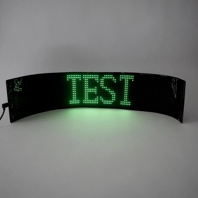 Гибкая панель LED Matrix Panel Fullcolor программированная (АРР) и пульт 59,5х12см - изображение 6