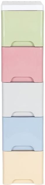 Regał ModernHome by Multistore z 5 wysuwanymi szufladami z kółkami (PJJCBS0019-05A) - obraz 4