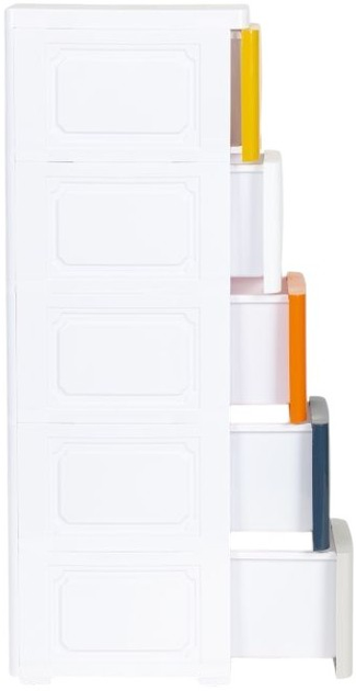 Regał ModernHome by Multistore z 5 wysuwanymi szufladami z kółkami (PJJCBS0019-05B) - obraz 3