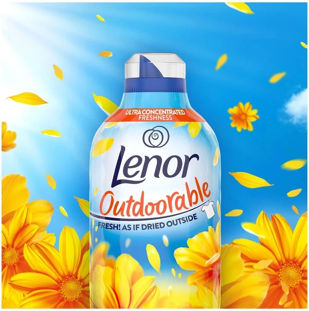 Парфумований кондиціонер- ополіскувач суперконцентрат Lenor Outdoorable Summer Breeze з формулою пом'якшення одягу 770 мл 55 прань - изображение 2