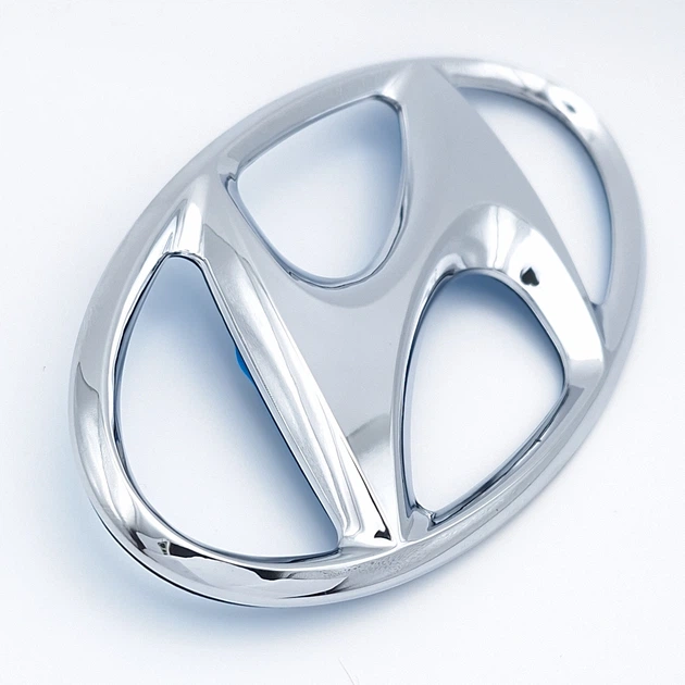 Емблема логотип Hyundai 145х72 мм (хром) - зображення 3