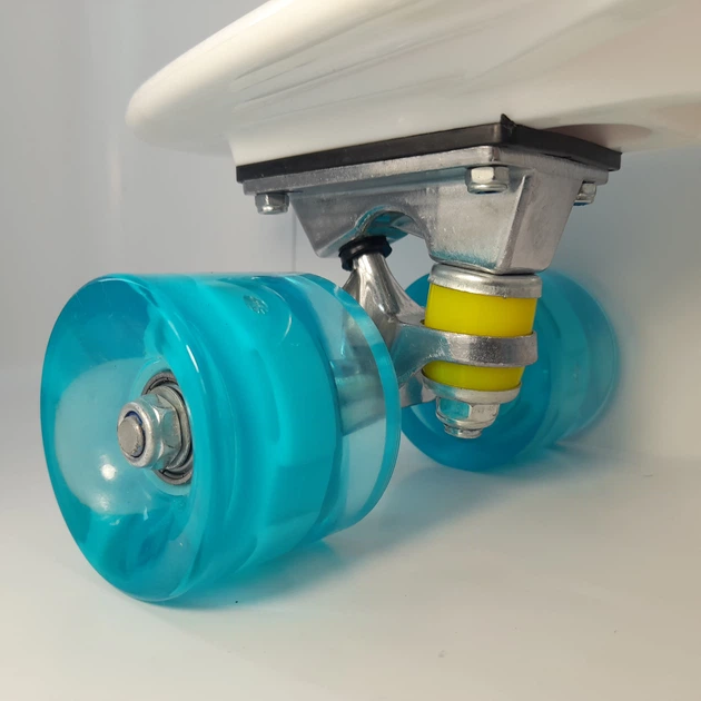 Пенни скейт борд маленький лонгборд детский скейтборд Best Board S 29707, доска 55 см, колеса полиуритановые светящиеся - изображение 5