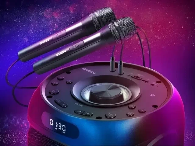Акустическая система SVEN PS-770 Black 100Вт, TWS, bluetooth, подсветка, FM - Фото 6 Акустическая система SVEN PS-770 Black 100Вт, TWS, bluetooth, подсветка, FM - изображение 6