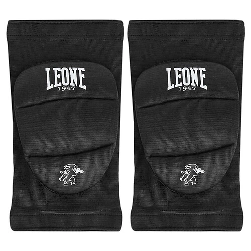 Наколінник спортивний Бавовна / Еластан LEONE розмір L-XL колір чорний 2 шт PR328 - зображення 5