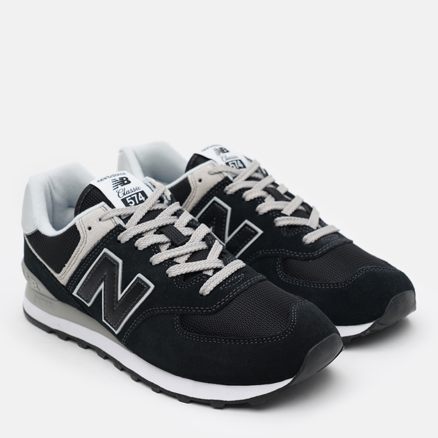 Buty sportowe męskie New Balance 574 ML574EVB 44 (10US) Czarne z jasnoszarym (195907803318) - obraz 3
