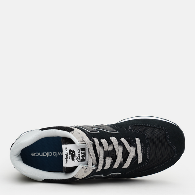 Buty sportowe męskie New Balance 574 ML574EVB 44 (10US) Czarne z jasnoszarym (195907803318) - obraz 6