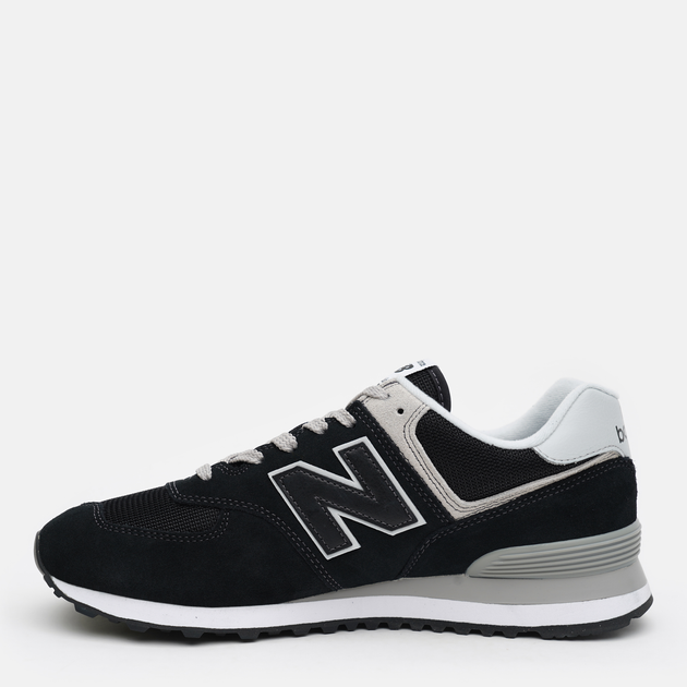 Buty sportowe męskie New Balance 574 ML574EVB 46.5 (12US) Czarne z jasnoszarym (195907803356) - obraz 4
